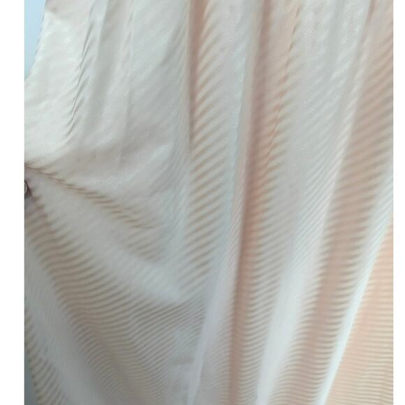 Vintage Vanity Fair Bright Lines Full Slip Sea Pearl Stripe Pink Lace 36 New - Picture 6 of 9